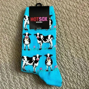 Hot Sox blue cow socks women’s